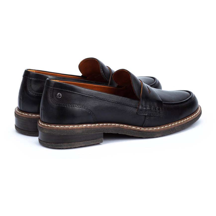 Women's Pikolinos ALDAYA Loafers Black | NZ U90Q25A